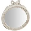 BISCOTTINI Miroir Mural à Accrocher En Bois Finition Blanche Vieillie Aux Dimensions L28 XPR3 XH27 Cm Made In Italy -Miroir Soldes Boutique 18529543 1