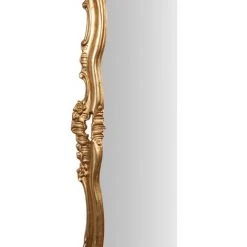 BISCOTTINI Miroir Mural à Accrocher En Bois Finition Feuille Or Vieilli Aux Dimensions L66xPR7xH118 Cm Made In Italy -Miroir Soldes Boutique 18529545 4