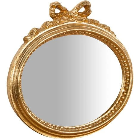 BISCOTTINI Miroir Mural à Accrocher En Bois Finition Feuille Or Vieilli Aux Dimensions L28 XPR3 XH27 Cm Made In Italy 3 BISCOTTINI Miroir Mural à Accrocher En Bois Finition Feuille Or Vieilli Aux Dimensions L28 XPR3 XH27 Cm Made In Italy