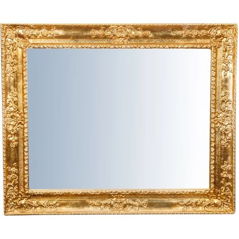 BISCOTTINI Miroir Mural à Accrocher En Bois Affichage Verticale/horizontale Finition Feuille Or Vieilli Aux Dimensions L91xPR5 XH111 4 BISCOTTINI Miroir Mural à Accrocher En Bois Affichage Verticale/horizontale Finition Feuille Or Vieilli Aux Dimensions L91xPR5 XH111 – Image 2