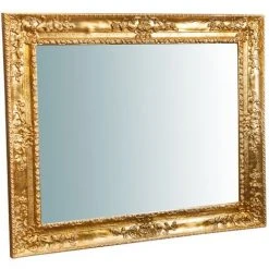 BISCOTTINI Miroir Mural à Accrocher En Bois Affichage Verticale/horizontale Finition Feuille Or Vieilli Aux Dimensions L91xPR5 XH111 9 BISCOTTINI Miroir Mural à Accrocher En Bois Affichage Verticale/horizontale Finition Feuille Or Vieilli Aux Dimensions L91xPR5 XH111 -Miroir Soldes Boutique 18529557 3