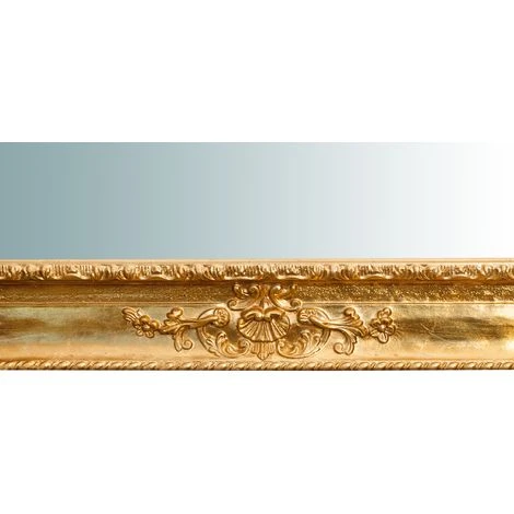 BISCOTTINI Miroir Mural à Accrocher En Bois Affichage Verticale/horizontale Finition Feuille Or Vieilli Aux Dimensions L91xPR5 XH111 7 BISCOTTINI Miroir Mural à Accrocher En Bois Affichage Verticale/horizontale Finition Feuille Or Vieilli Aux Dimensions L91xPR5 XH111 – Image 5