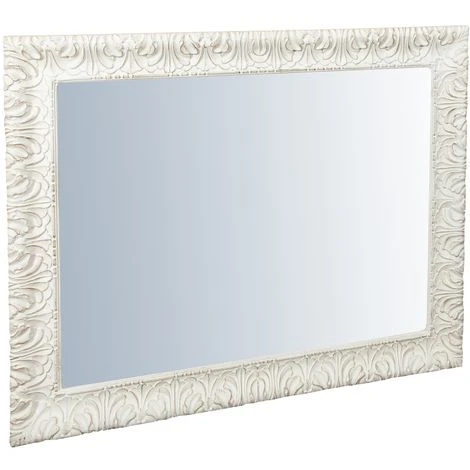 BISCOTTINI Miroir Mural à Accrocher En Bois Affichage Verticale/horizontale Finition Blanche Vieillie Aux Dimensions L83 XPR5,5 XH105 7 BISCOTTINI Miroir Mural à Accrocher En Bois Affichage Verticale/horizontale Finition Blanche Vieillie Aux Dimensions L83 XPR5,5 XH105 – Image 5