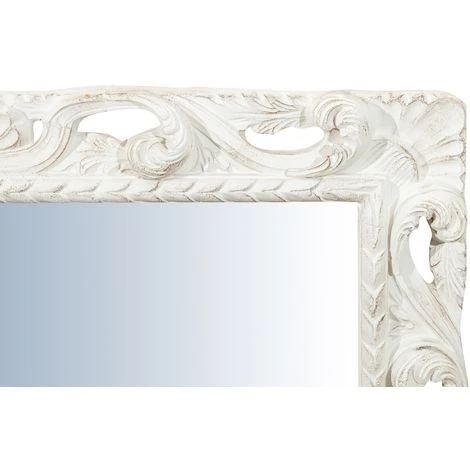 BISCOTTINI Miroir Mural à Accrocher En Bois Affichage Verticale/horizontale Finition Blanche Vieillie Aux Dimensions L94 XPR6,5 Cm Made In 6 BISCOTTINI Miroir Mural à Accrocher En Bois Affichage Verticale/horizontale Finition Blanche Vieillie Aux Dimensions L94 XPR6,5 Cm Made In – Image 4