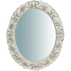 BISCOTTINI Miroir Mural à Accrocher En Bois Affichage Verticale/horizontale Finition Blanche Vieillie Aux Dimensions L28 XPR2 XH34 Cm Ma 6 BISCOTTINI Miroir Mural à Accrocher En Bois Affichage Verticale/horizontale Finition Blanche Vieillie Aux Dimensions L28 XPR2 XH34 Cm Ma -Miroir Soldes Boutique 18529567 2