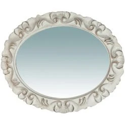 BISCOTTINI Miroir Mural à Accrocher En Bois Affichage Verticale/horizontale Finition Blanche Vieillie Aux Dimensions L28 XPR2 XH34 Cm Ma 7 BISCOTTINI Miroir Mural à Accrocher En Bois Affichage Verticale/horizontale Finition Blanche Vieillie Aux Dimensions L28 XPR2 XH34 Cm Ma -Miroir Soldes Boutique 18529567 3