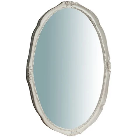 BISCOTTINI Miroir Mural à Accrocher En Bois Affichage Verticale/horizontale Finition Blanche Vieilllie Aux Dimensions L53 XPR3,5 XH72 Cm 3 BISCOTTINI Miroir Mural à Accrocher En Bois Affichage Verticale/horizontale Finition Blanche Vieilllie Aux Dimensions L53 XPR3,5 XH72 Cm