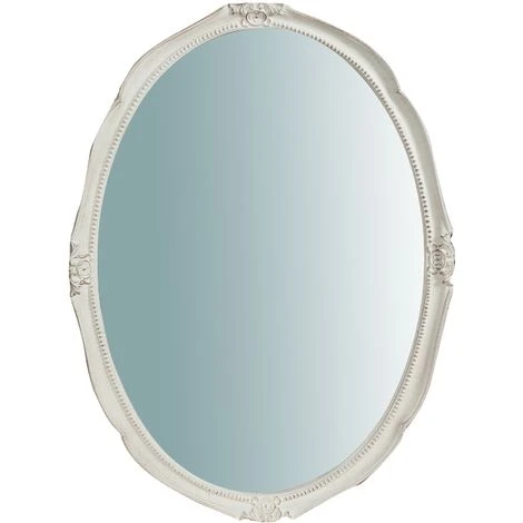 BISCOTTINI Miroir Mural à Accrocher En Bois Affichage Verticale/horizontale Finition Blanche Vieilllie Aux Dimensions L53 XPR3,5 XH72 Cm 4 BISCOTTINI Miroir Mural à Accrocher En Bois Affichage Verticale/horizontale Finition Blanche Vieilllie Aux Dimensions L53 XPR3,5 XH72 Cm – Image 2