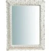 BISCOTTINI Miroir Mural à Accrocher Affichage Verticale/horizontale En Bois Finition Blanche Vieillie Aux Dimensions L70 XPR4,5 XH90 Cm Mad -Miroir Soldes Boutique 18529575 1
