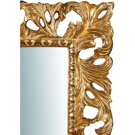 BISCOTTINI Miroir Mural à Accrocher En Bois Finition Feuille Le Vieilli Aux Dimensions L82 XPR6 XH101 Cm Made In Italy 6 BISCOTTINI Miroir Mural à Accrocher En Bois Finition Feuille Le Vieilli Aux Dimensions L82 XPR6 XH101 Cm Made In Italy – Image 4