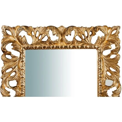 BISCOTTINI Miroir Mural à Accrocher En Bois Finition Feuille Le Vieilli Aux Dimensions L82 XPR6 XH101 Cm Made In Italy 7 BISCOTTINI Miroir Mural à Accrocher En Bois Finition Feuille Le Vieilli Aux Dimensions L82 XPR6 XH101 Cm Made In Italy – Image 5