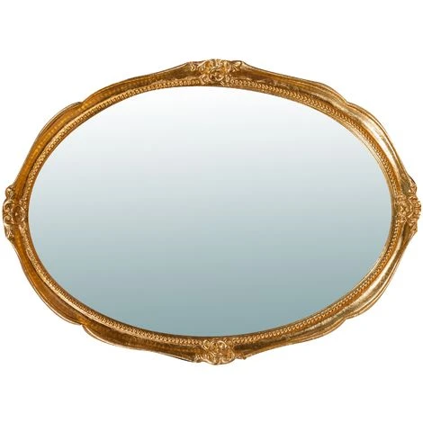 BISCOTTINI Miroir Mural à Accrocher En Bois Affichage Verticale/horizontale Finition Or Vieilli Aux Dimensions L43 XPR4 XH61 Cm Made In It 5 BISCOTTINI Miroir Mural à Accrocher En Bois Affichage Verticale/horizontale Finition Or Vieilli Aux Dimensions L43 XPR4 XH61 Cm Made In It – Image 3