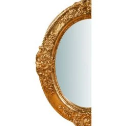 BISCOTTINI Miroir Mural à Accrocher En Bois Affichage Verticale/horizontale Finition Or Vieilli Aux Dimensions L26XPR2,5XH32 Cm Made In Ita -Miroir Soldes Boutique 18529582 4