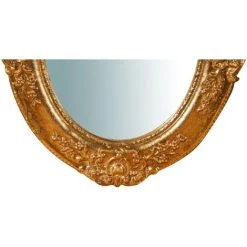 BISCOTTINI Miroir Mural à Accrocher En Bois Affichage Verticale/horizontale Finition Or Vieilli Aux Dimensions L26XPR2,5XH32 Cm Made In Ita -Miroir Soldes Boutique 18529582 5
