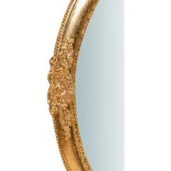 BISCOTTINI Miroir Mural à Accrocher En Bois Affichage Verticale/horizontale Finition Feuille Or Vieilli Aux Dimensions L46 XPR3 XH65 Cm Ma -Miroir Soldes Boutique 18529583 4