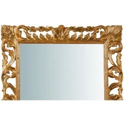 BISCOTTINI Miroir Mural à Accrocher En Bois Affichage Verticale/horizontale Finition Or Vieilli Aux Dimensions L70 XPR4 XH90 Cm Made In It -Miroir Soldes Boutique 18529584 4