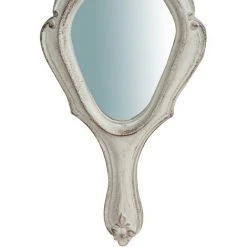 BISCOTTINI Miroir à La Main En Bois Finition Blanche Vieillie Aux Dimensions L11 XPR1,5 XH20 Cm Made In Italy -Miroir Soldes Boutique 18529586 4