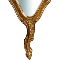 BISCOTTINI Miroir à La Main En Bois Finition Feuille Or Vieilli Aux Dimensions L14 XPR1,5 XH30 Cm Made In Italy 10 BISCOTTINI Miroir à La Main En Bois Finition Feuille Or Vieilli Aux Dimensions L14 XPR1,5 XH30 Cm Made In Italy -Miroir Soldes Boutique 18529588 4