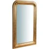 BISCOTTINI Miroir Mural à Accrocher En Bois Finition Feuille Or Vieilli Aux Dimensions L43XPR3,5XH69 Cm Made In Italy -Miroir Soldes Boutique 18529596 1