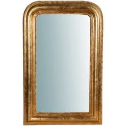 BISCOTTINI Miroir Mural à Accrocher En Bois Finition Feuille Or Vieilli Made In Italy -Miroir Soldes Boutique 18529597 2