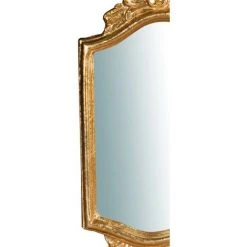 BISCOTTINI Miroir Mural à Accrocher En Bois Finition Feuille Or Vieilli Aux Dimensions L20XPR2XH39 Cm Made In Italy -Miroir Soldes Boutique 18529598 4