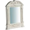 BISCOTTINI Miroir Mural à Accrocher En Bois Finition Blanche Vieillie Aux Dimensions L23XPR3,5XH43 Cm Made In Italy -Miroir Soldes Boutique 18529601 1