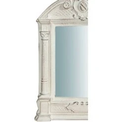 BISCOTTINI Miroir Mural à Accrocher En Bois Finition Blanche Vieillie Aux Dimensions L23XPR3,5XH43 Cm Made In Italy -Miroir Soldes Boutique 18529601 4