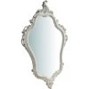 BISCOTTINI Miroir Mural à Accrocher En Bois Finition Blanche Vieillie Aux Dimensions L57XPR4XH90 Cm Made In Italy -Miroir Soldes Boutique 18529602 1