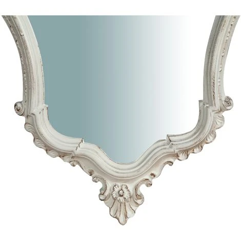 BISCOTTINI Miroir Mural à Accrocher En Bois Finition Blanche Vieillie Aux Dimensions L57XPR4XH90 Cm Made In Italy 7 BISCOTTINI Miroir Mural à Accrocher En Bois Finition Blanche Vieillie Aux Dimensions L57XPR4XH90 Cm Made In Italy – Image 5