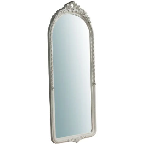 BISCOTTINI Miroir Mural à Accrocher En Bois Finition Blanche Vieillie Aux Dimensions L40XPR5,5X98 Cm Made In Italy 3 BISCOTTINI Miroir Mural à Accrocher En Bois Finition Blanche Vieillie Aux Dimensions L40XPR5,5X98 Cm Made In Italy