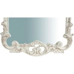BISCOTTINI Miroir Mural à Accrocher En Bois Finition Blanche Vieillie Aux Dimensions Made In Italy -Miroir Soldes Boutique 18529606 5