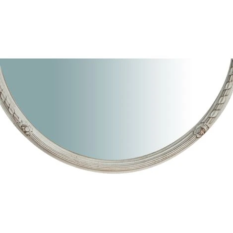 BISCOTTINI Miroir Mural à Accrocher En Bois Finition Blanche Vieillie Aux Dimensions L50 XPR4 XH54 Cm Made In Italy 7 BISCOTTINI Miroir Mural à Accrocher En Bois Finition Blanche Vieillie Aux Dimensions L50 XPR4 XH54 Cm Made In Italy – Image 5