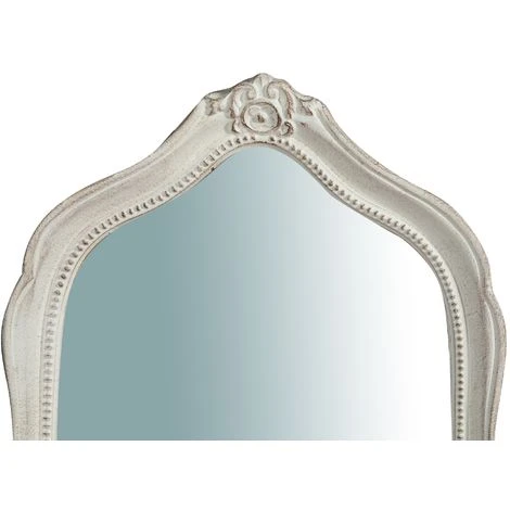 BISCOTTINI Miroir Mural à Accrocher En Bois Finition Blanche Vieillie Aux Dimensions L32XPR2XH61 Cm Made In Italy 5 BISCOTTINI Miroir Mural à Accrocher En Bois Finition Blanche Vieillie Aux Dimensions L32XPR2XH61 Cm Made In Italy – Image 3