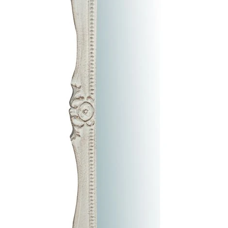 BISCOTTINI Miroir Mural à Accrocher En Bois Finition Blanche Vieillie Aux Dimensions L32XPR2XH61 Cm Made In Italy 6 BISCOTTINI Miroir Mural à Accrocher En Bois Finition Blanche Vieillie Aux Dimensions L32XPR2XH61 Cm Made In Italy – Image 4