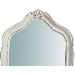 BISCOTTINI Miroir Mural à Accrocher En Bois Finition Blanche Vieillie Aux Dimensions L33XPR3XH79 Cm Made In Italy -Miroir Soldes Boutique 18529609 3