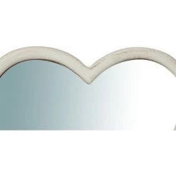 BISCOTTINI Miroir Mural à Accrocher En Bois Finition Blanche Vieillie Aux Dimensions L18XPR1,5XH20 Cm Made In Italy -Miroir Soldes Boutique 18529613 3