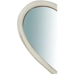 BISCOTTINI Miroir Mural à Accrocher En Bois Finition Blanche Vieillie Aux Dimensions L18XPR1,5XH20 Cm Made In Italy -Miroir Soldes Boutique 18529613 4
