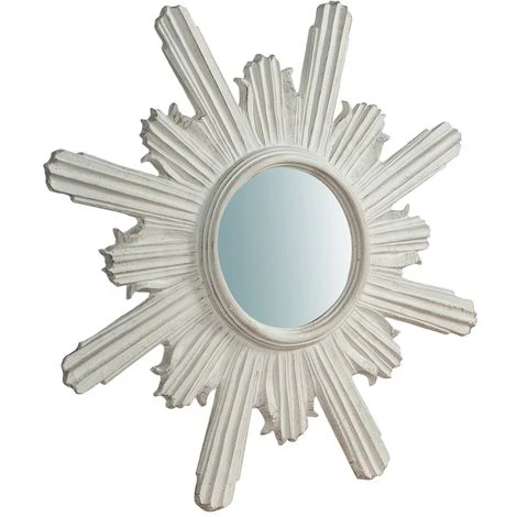 BISCOTTINI Miroir Mural à Accrocher En Bois Finitionblanche Vieillie Aux Dimensions L60XPR4XH60 Cm Made In Italy 3 BISCOTTINI Miroir Mural à Accrocher En Bois Finitionblanche Vieillie Aux Dimensions L60XPR4XH60 Cm Made In Italy