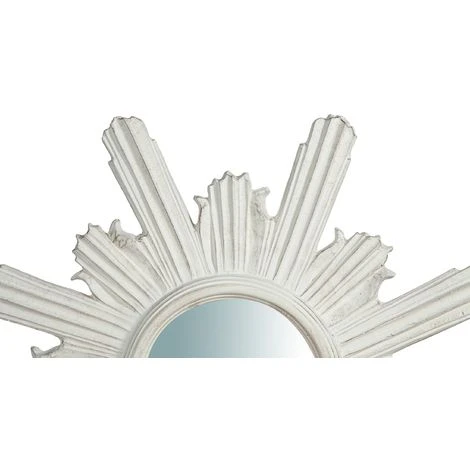 BISCOTTINI Miroir Mural à Accrocher En Bois Finitionblanche Vieillie Aux Dimensions L60XPR4XH60 Cm Made In Italy 5 BISCOTTINI Miroir Mural à Accrocher En Bois Finitionblanche Vieillie Aux Dimensions L60XPR4XH60 Cm Made In Italy – Image 3