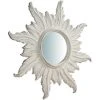 BISCOTTINI Miroir Mural à Accrocher En Bois Finition Blanche Vieillie Aux Dimensions L58XPR4XH58 Cm Made In Italy -Miroir Soldes Boutique 18529616 1