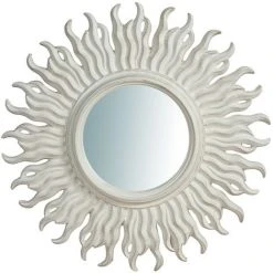 BISCOTTINI Miroir Mural à Accrocher En Bois Finition Feuille Or Vieilli Aux Dimensions L46XPR4,5XH46 Cm Made In Italy -Miroir Soldes Boutique 18529618 2