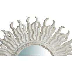 BISCOTTINI Miroir Mural à Accrocher En Bois Finition Feuille Or Vieilli Aux Dimensions L46XPR4,5XH46 Cm Made In Italy -Miroir Soldes Boutique 18529618 3