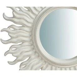 BISCOTTINI Miroir Mural à Accrocher En Bois Finition Feuille Or Vieilli Aux Dimensions L46XPR4,5XH46 Cm Made In Italy -Miroir Soldes Boutique 18529618 4