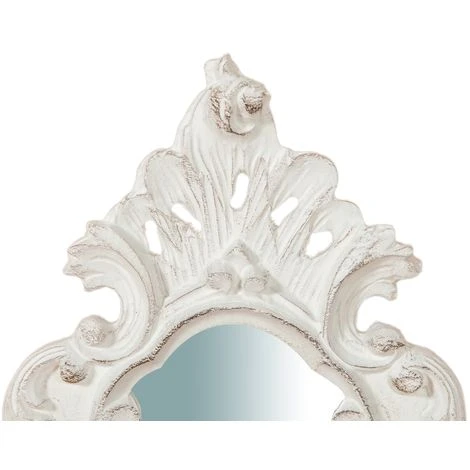 BISCOTTINI Miroir Mural à Accrocher En Bois Finition Blanche Vieillie Aux Dimensions L20XPR3XH35 Cm Made In Italy 5 BISCOTTINI Miroir Mural à Accrocher En Bois Finition Blanche Vieillie Aux Dimensions L20XPR3XH35 Cm Made In Italy – Image 3