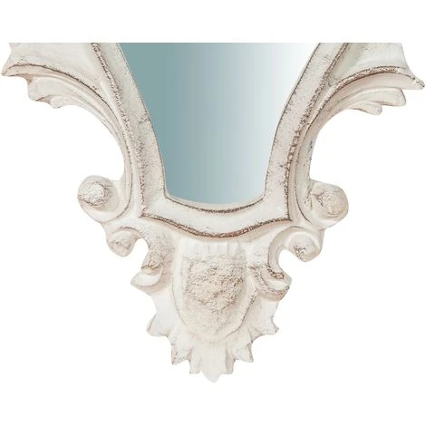 BISCOTTINI Miroir Mural à Accrocher En Bois Finition Blanche Vieillie Aux Dimensions L20XPR3XH35 Cm Made In Italy 7 BISCOTTINI Miroir Mural à Accrocher En Bois Finition Blanche Vieillie Aux Dimensions L20XPR3XH35 Cm Made In Italy – Image 5