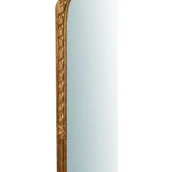 BISCOTTINI Miroir Mural à Accrocher En Bois Finition Feuille Or Vieilli Aux Dimensions L34XPR5XL87 Cm Made In Italy -Miroir Soldes Boutique 18529632 3