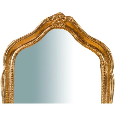BISCOTTINI Miroir Mural à Accrocher En Bois Finition Feuille Or Vieilli Aux Dimensions L33XPR3XH79 Cm Made In Italy 5 BISCOTTINI Miroir Mural à Accrocher En Bois Finition Feuille Or Vieilli Aux Dimensions L33XPR3XH79 Cm Made In Italy – Image 3