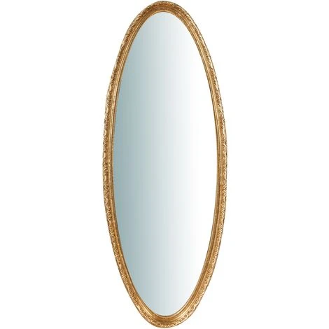 BISCOTTINI Miroir Mural à Accrocher En Bois Finition Feuille Or Vieilli Aux Dimensions L52XPR4,5XH133 Cm Made In Italy 4 BISCOTTINI Miroir Mural à Accrocher En Bois Finition Feuille Or Vieilli Aux Dimensions L52XPR4,5XH133 Cm Made In Italy – Image 2