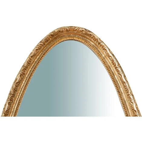 BISCOTTINI Miroir Mural à Accrocher En Bois Finition Feuille Or Vieilli Aux Dimensions L52XPR4,5XH133 Cm Made In Italy 6 BISCOTTINI Miroir Mural à Accrocher En Bois Finition Feuille Or Vieilli Aux Dimensions L52XPR4,5XH133 Cm Made In Italy – Image 4