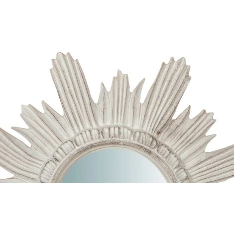 BISCOTTINI Miroir Mural à Accrocher En Bois Finition Feuille Blanche Vieillie Aux Dimensions L43XPR4XH43 Cm Made In Italy 5 BISCOTTINI Miroir Mural à Accrocher En Bois Finition Feuille Blanche Vieillie Aux Dimensions L43XPR4XH43 Cm Made In Italy – Image 3